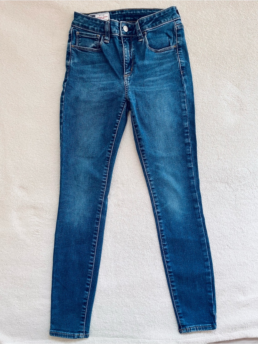 GAP, Mid Rise Skinny Jeans, Kids/Girls, Size 4, Blue.